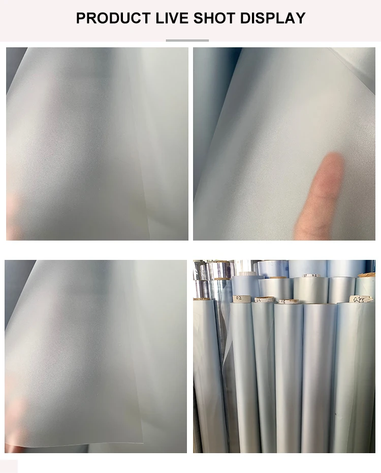 Customized Glossy  Soft Pvc Film Roll waterproof high quality pvc film  for handbags airbags table sheet business card