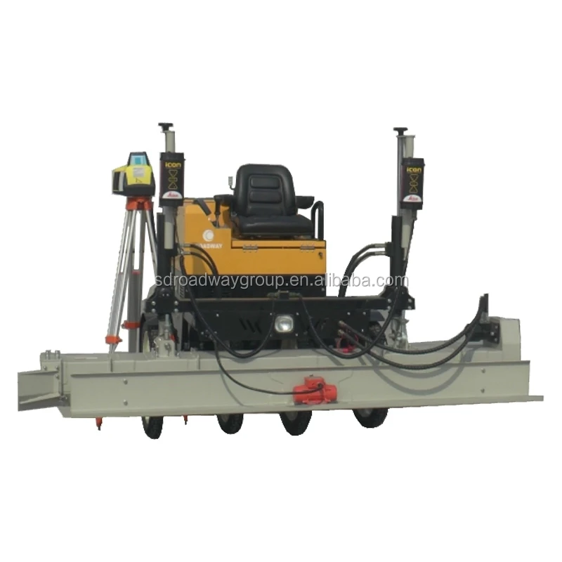 Exclusive patent Screed head can swing left  and right Ride on type Concrete laser screed RWJP14