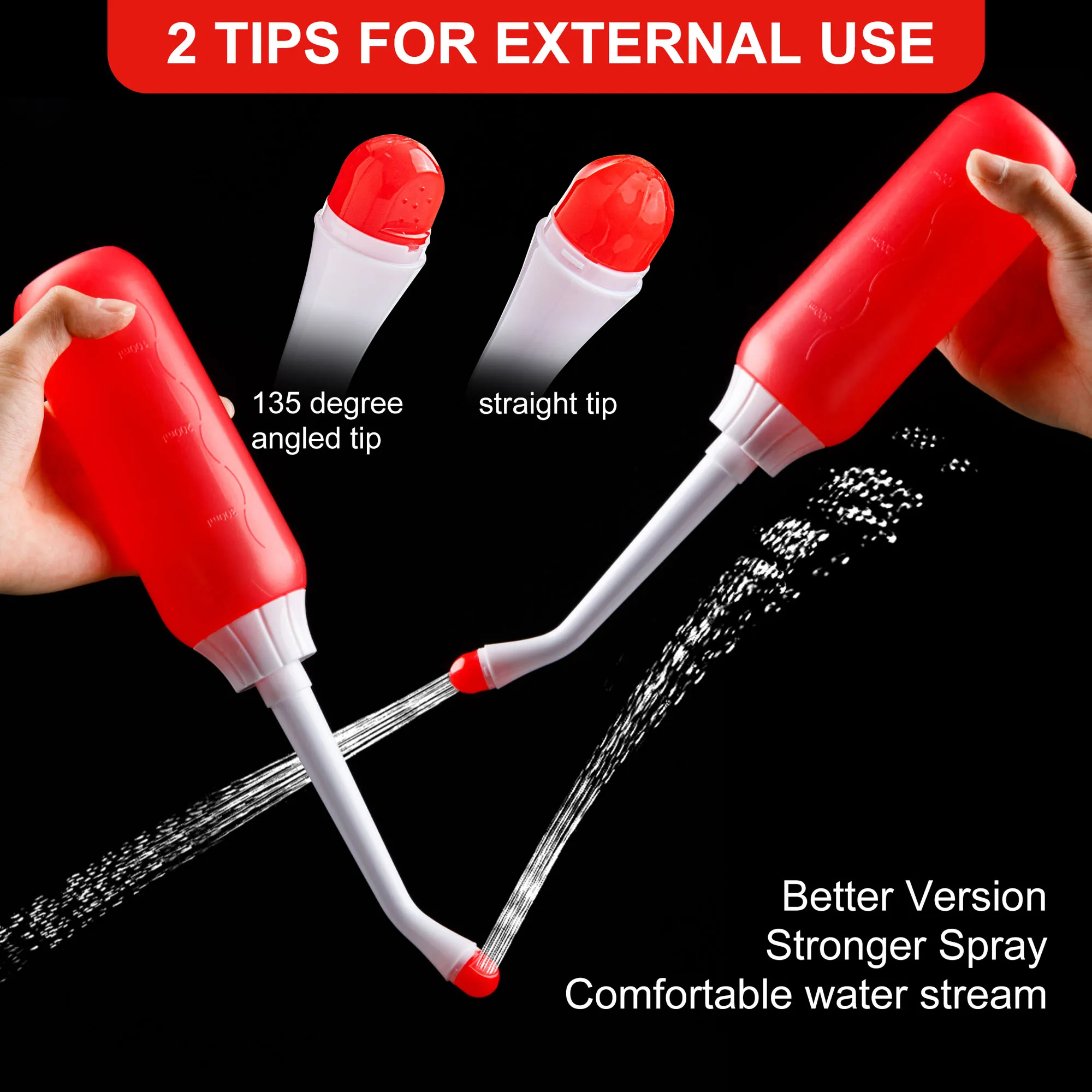 400 ml Travel Bidet Bottle Personal 120 Degree Hygiene Cleaning Device Sprayer Personal Cleaner Bottle Portable Bidet