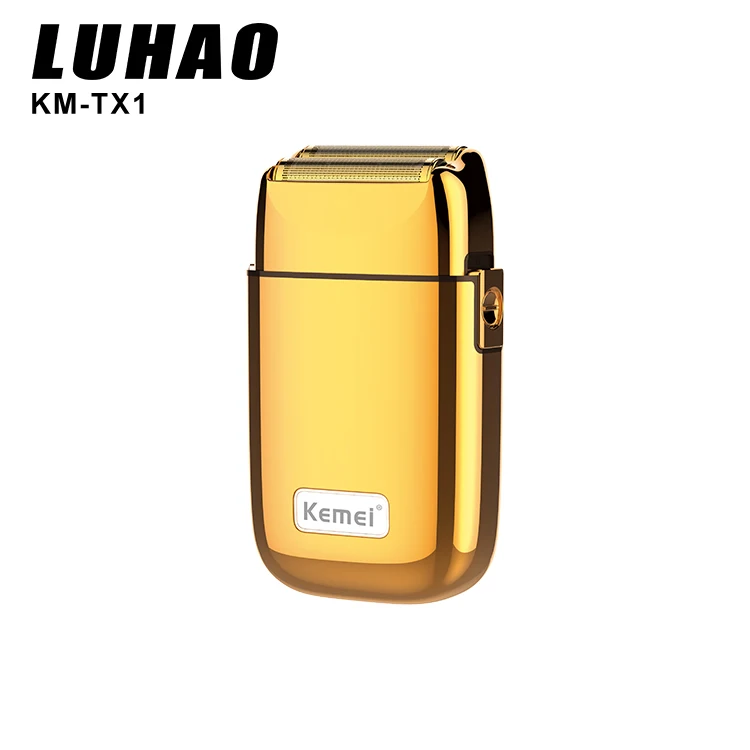 KEMEI LUHAO KM-TX1 перезаряжаемые двойные лезвия высококлассная металлическая USB-зарядка в подарочной коробке