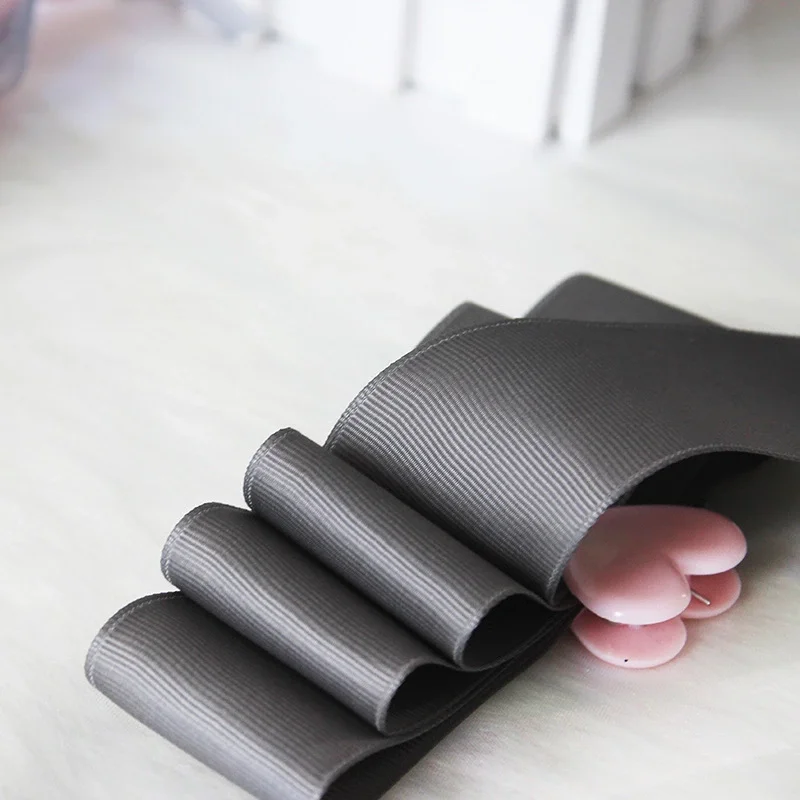 Factory OEM 75mm 3 inch personalized grosgrain ribbon Custom ribbon Decorative flower ribbon roll