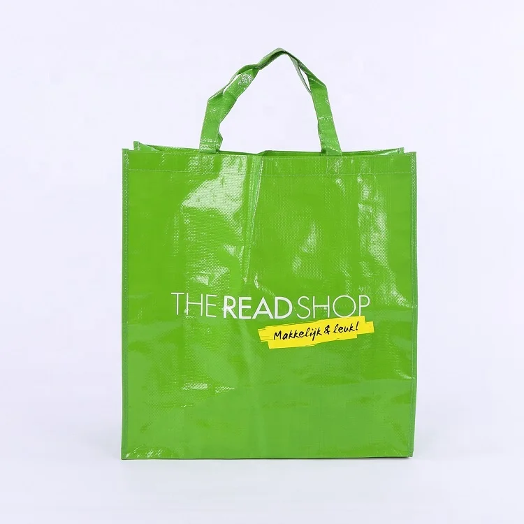Cheap fashion eco-friendly recycled laminated polypropylene plastic tote shopping pp woven bag