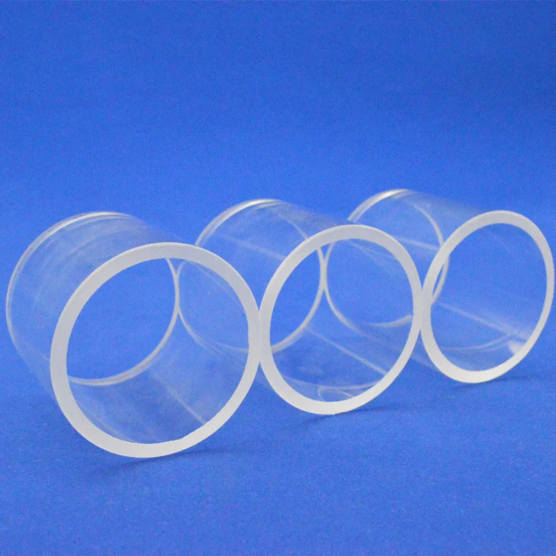 Fire Polishing Transparent Tube Both Sides Open Quartz Glass Cylinder Tube
