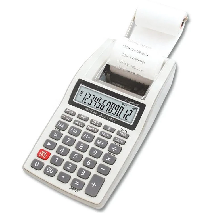 Paper output calculator bank accounting financial printing computer coding machine leather line coding Scientific calculator