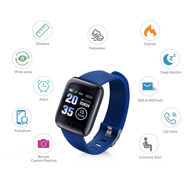  116plus спортивные умные часы с пульсометром механические reloj de pulsera