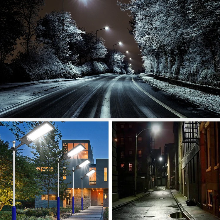 Gisun Outdoor Solar Energy 150 200 250 300 W Control Remote Control Super Bright LED Solar Street Lamp