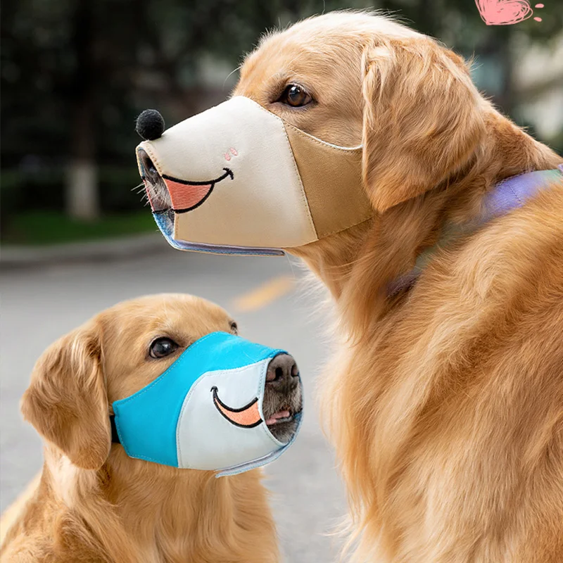 Fast Shipping Wholesale Manufacturer Cotton Adjustable Soft Anti-Bite and Anti-Bark Pet Muzzle Breathable Dog Muzzle