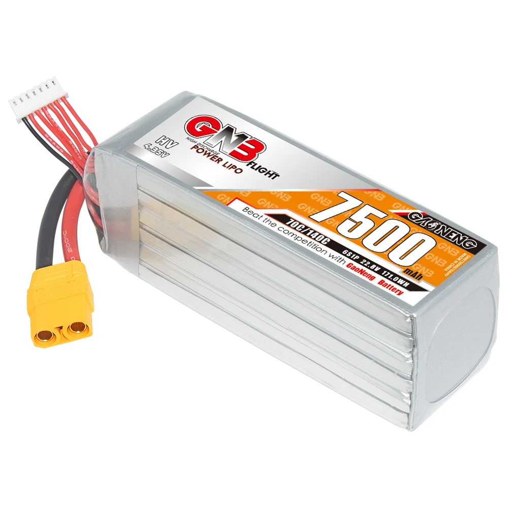GNB GAONENG LiHV 7500 мАч 6S 22 8 V 70C 140C XT90 RC LiPo Аккумулятор автомобильный Дрон для самолета Мультикоптер лодка