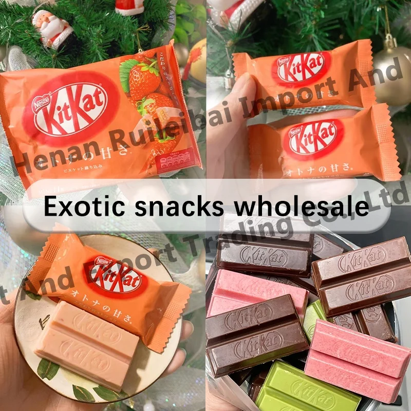 Japanese Kit Kat Biscuits Exotic Snack Delicious Sweet Cookies Various Flavors Chocolate