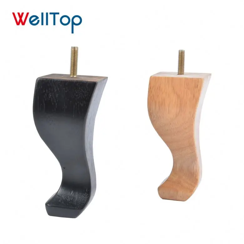 New style spray paint Rubber antique solid Wood Furniture Cabinet queen anne Legs feet VT-03.112