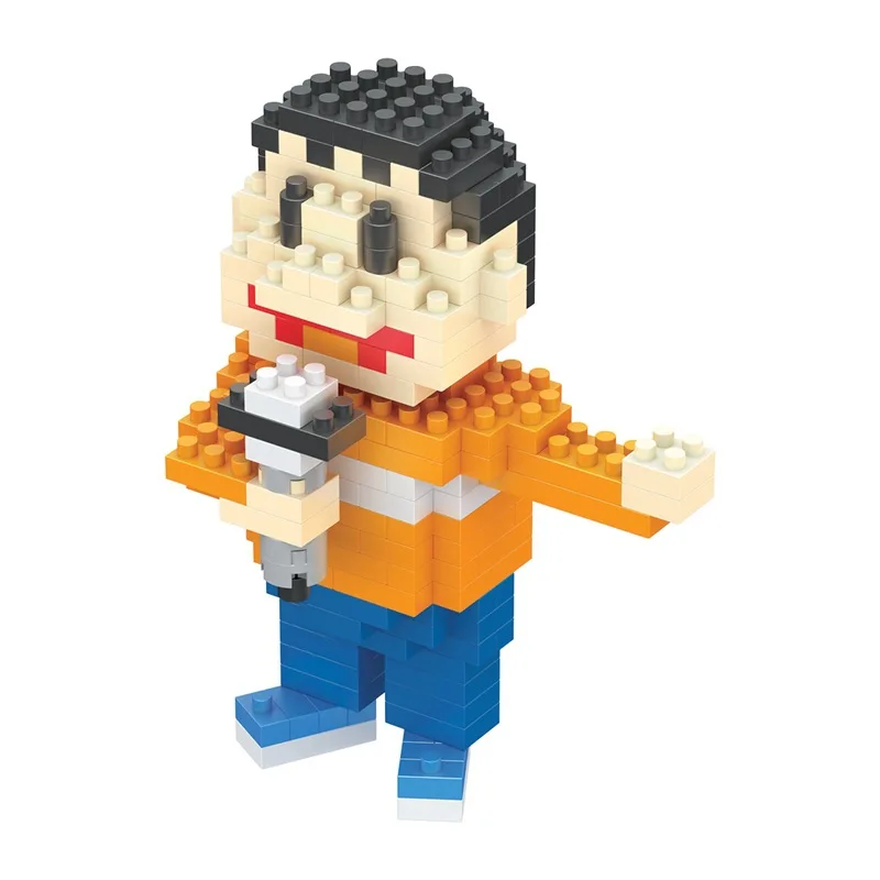 DIY Mini 3D Cartoon Character Building Block Sets Cartoon Anime Doraemon For Kids Gifts Brick Educational Figure Puzzle Toys