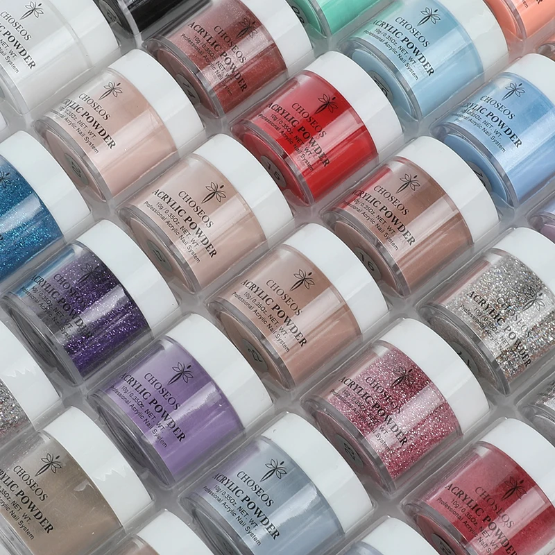 2024 NEW wholesale women  Nail polish fine Acrylic powder super glitter crystal 10g  Acrylic powder