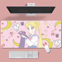 Top quality computer game mat with edge black mouse pad locking anti slip neoprene mousepad