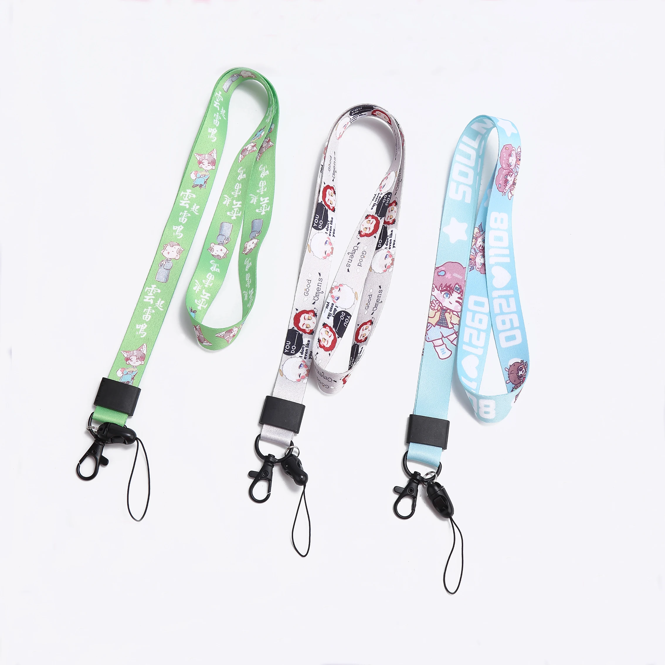 
Juno Creative plastic holder lobster clasp lanyard heat transfer heat sublimation lanyard 