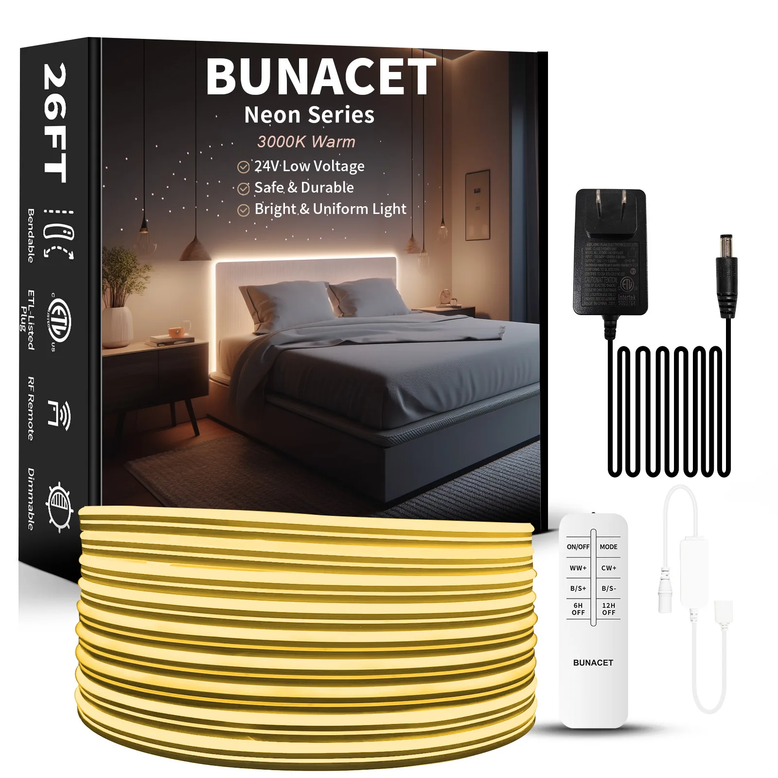 Manufacturer Wholesale Waterproof Color Neon Led Lights Flexible Soft Strip Dual color temperature neon tape set