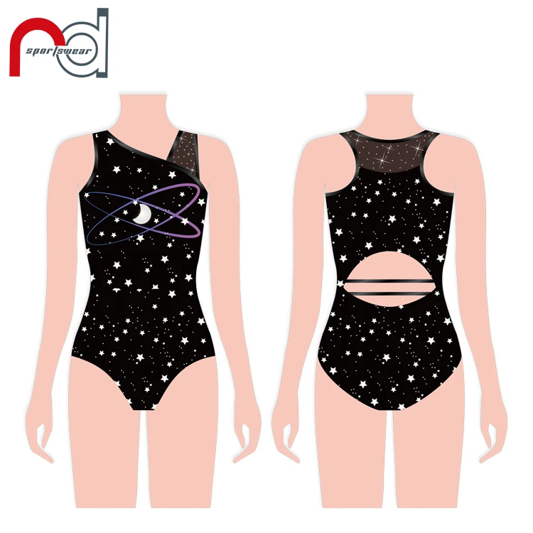 Уникальный дизайн сублимированное трико оптовая продажа индивидуальное художественное гимнастическое для девочек