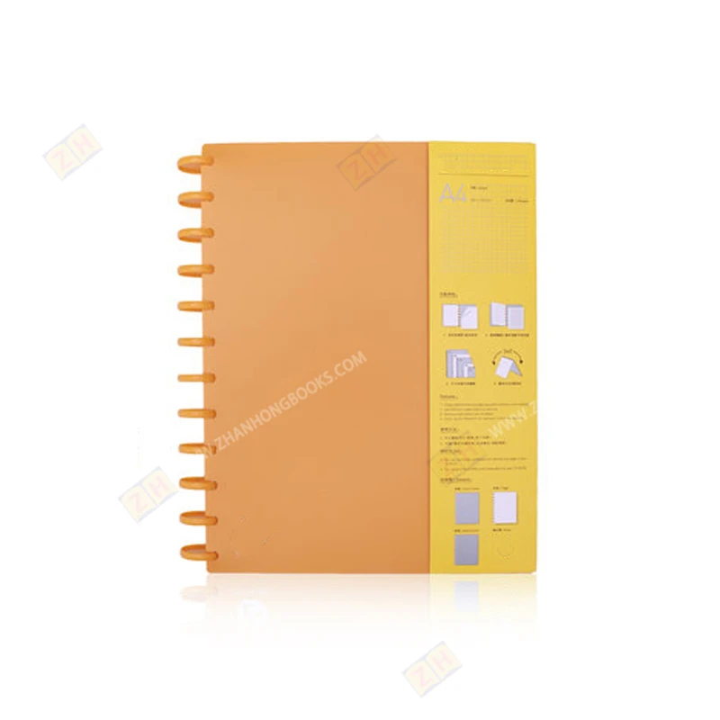 Wholesale Plastic Disc Ring Binder Discbound Daily Happy Planner With Custom Printing Cover