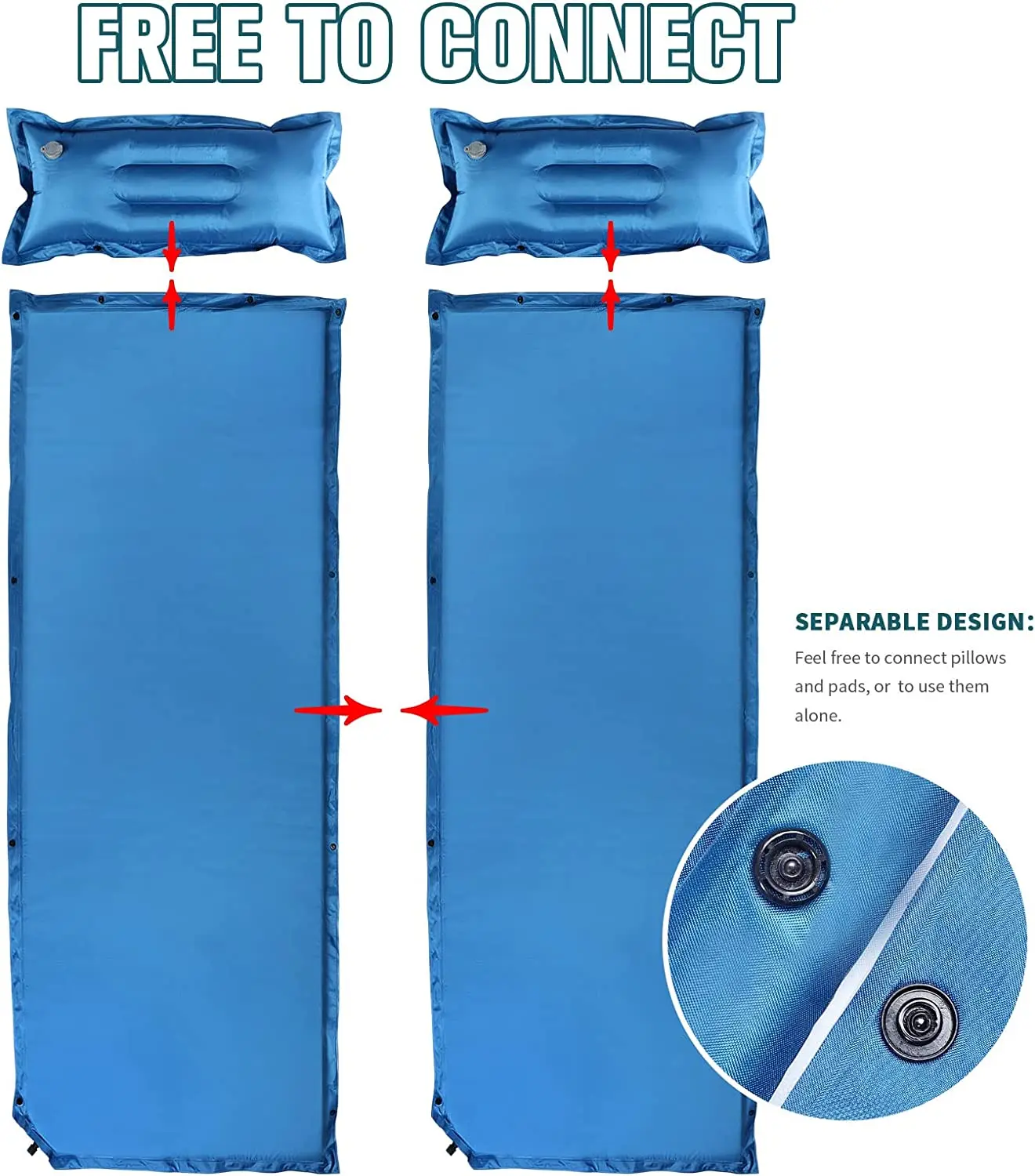 Lightweight Moisture Proof Waterproof Folding Camping Mattress Outdoor Single Double Camping Mat Self Inflating Sleeping Pad