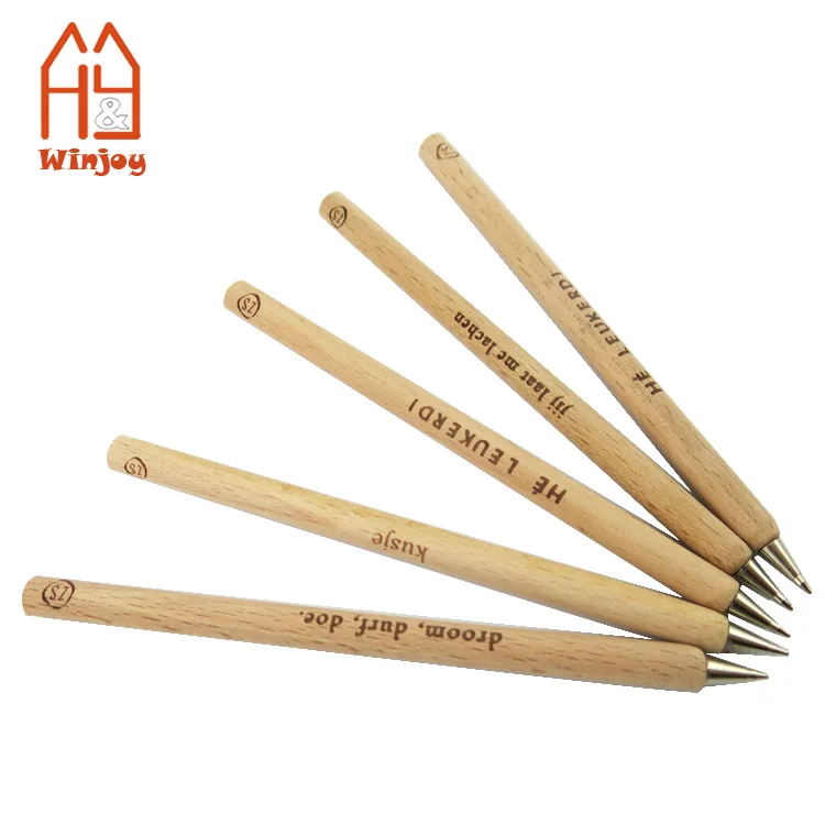 Custom natural wooden ballpoint pen, wood ink pen, promotional gift pen for school and office.