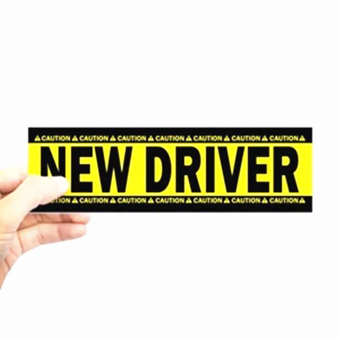 Highly Reflective Caution Student Driver Magnetic Warning Sign For Road Vehicle Safety Car Wrap Vinyl Decal Sticker