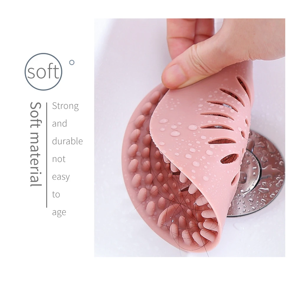Sink Sewer Filter Shower Drain Strainers Bathtub Stopper Silicone Sink Plug Cover Hair Catchers Bathroom Universal Hair Filter