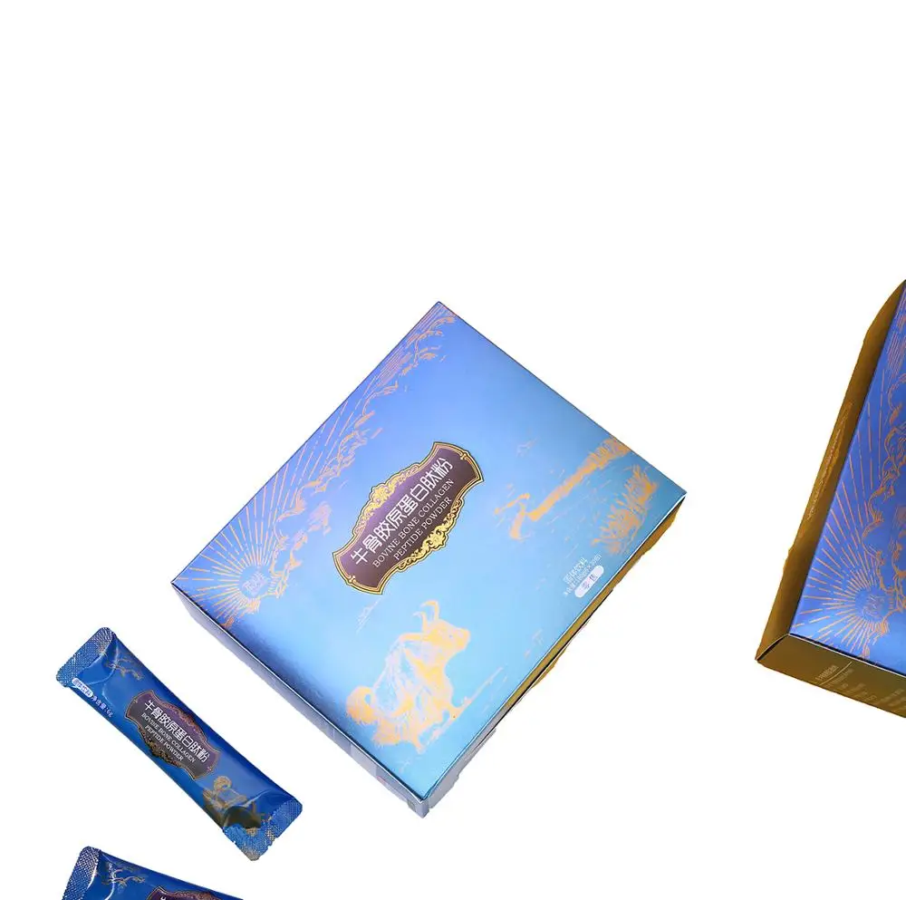 Pouch pack Easy to mix Unflavored Grass-Fed Hydrolyzed type 1&3 bovine bone Collagen peptide in sachet