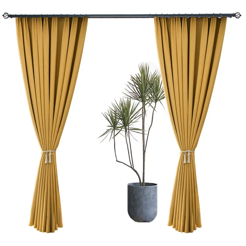 
OEM ODM Privacy Coziness Colour Modern Concise Style Cotton Linen Bedroom Curtain 