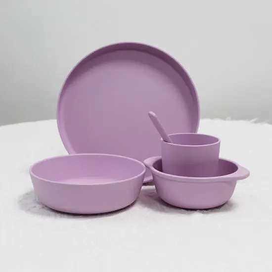 Eco Friendly Biodegradable PLA Kids Dinnerware Set