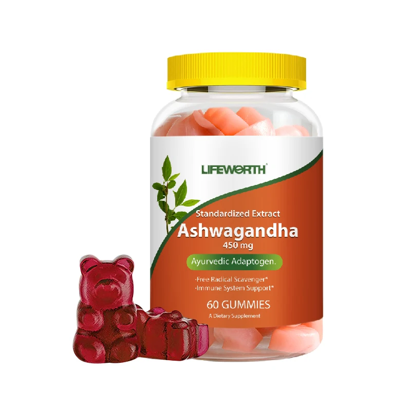 Капсулы повышенной прочности LIFEWORTH Ashwagandha для поддержки стресса и настроения с биоперином улучшают усвоение питательных веществ