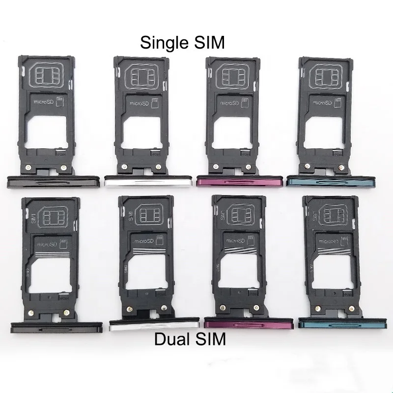 Лоток для одной двойной SIM-карты для Sony Xperia XZ3 H9436/H8416/H9493