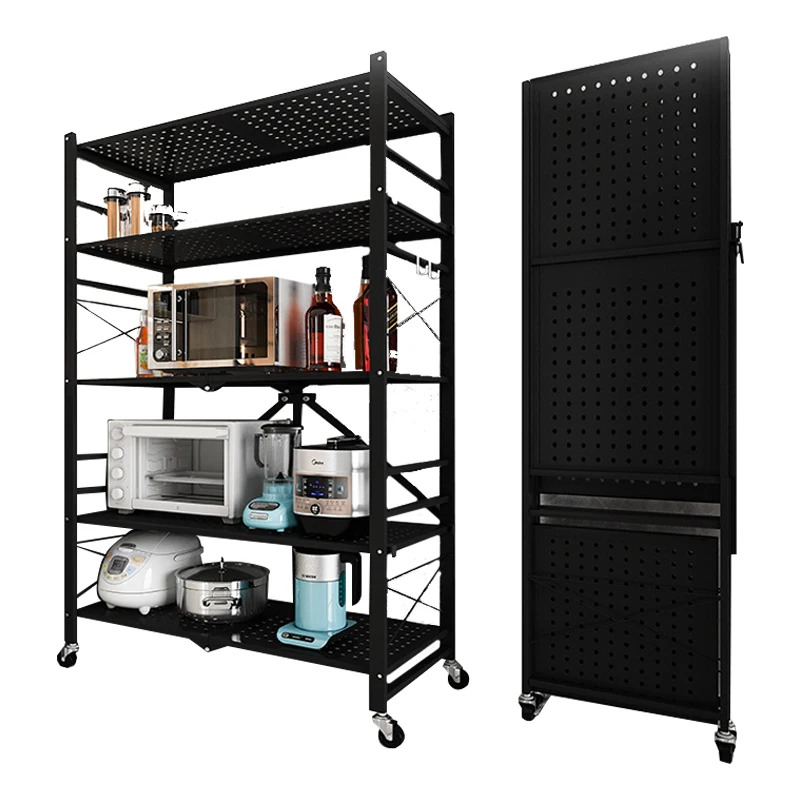 Multifunctional Shoe Rack Display Wall Mount Rack Foldable shelf Black Metal Customized Living Room Modern Furniture