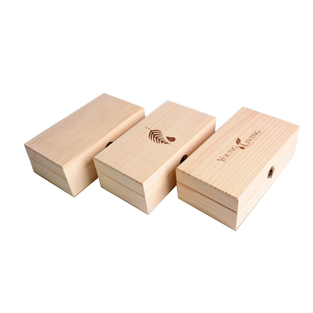 portable small household essential oil wooden box solid wood storage box 15ML 25ML