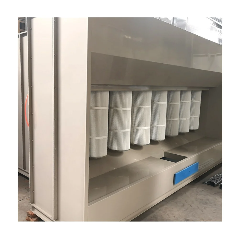 Electrostatic powder spray paint machine/ Monocyclone powder coating booth -factory price