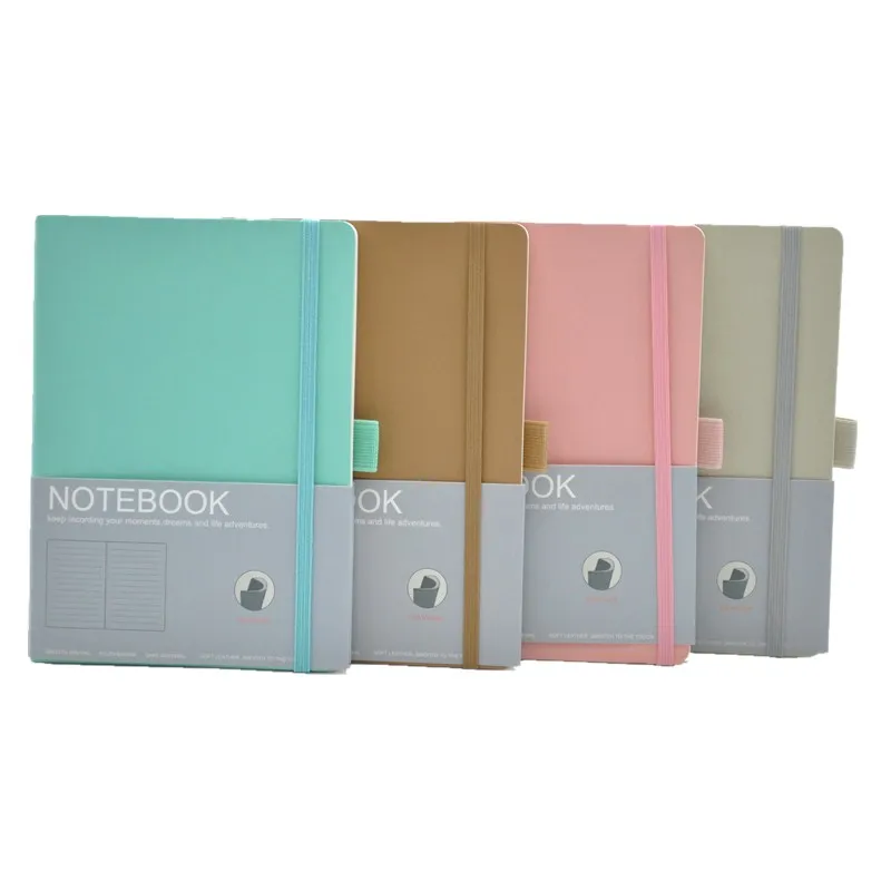 
2021 Elastic Band Notebooks FRONT A5 Notebook Line Dot Grid Blank Journal With Elastic Band A5 PU planner diary notebooks 