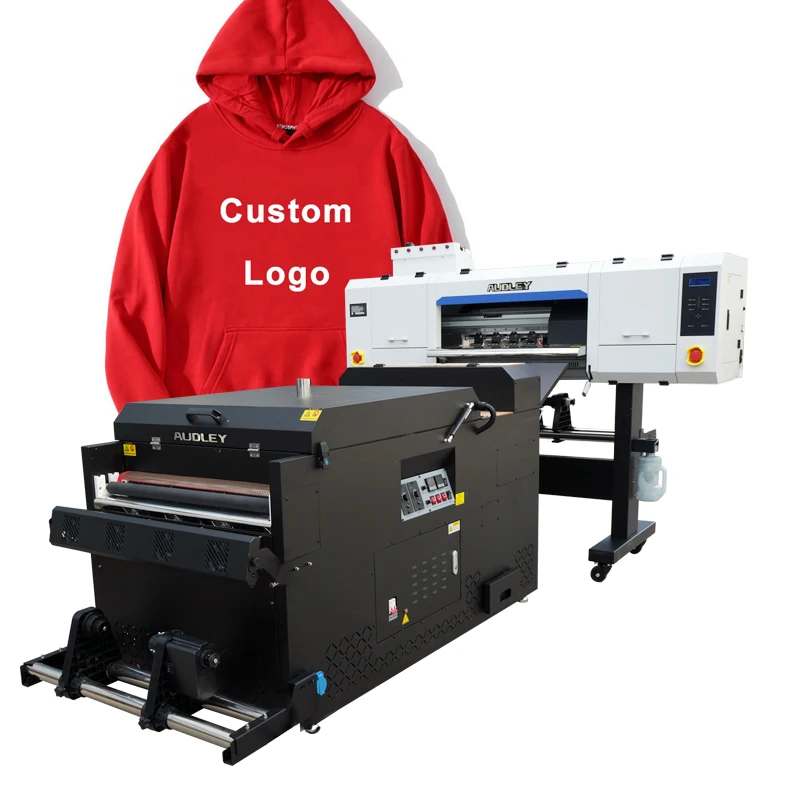 Audley 4 head  digital printer dtf  t shirt printing machine 60cm eps i3200 dtf printer supplier