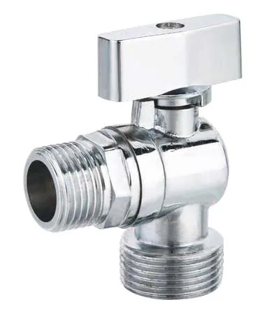 Forged Brass Washing Machine Angle Valve with Chrome Plated and Plastic Handle