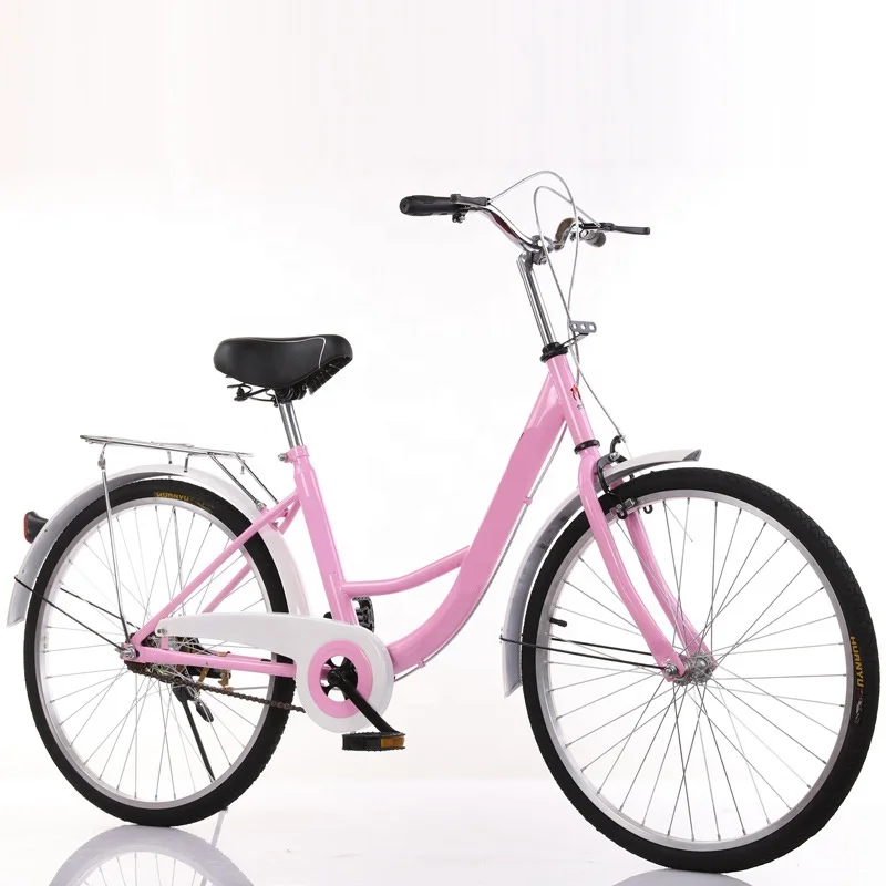 China Green Urban Tour Wheels Rental System Double Seats 26 Inch Variable Speed Cheap Bicycle City Bike Ladies