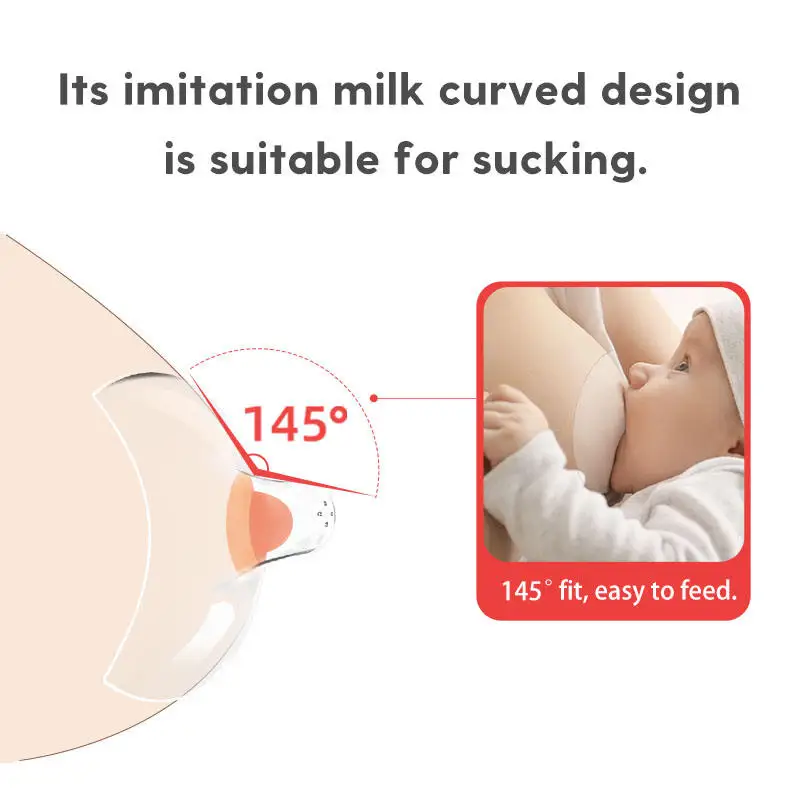 Premium Quality Silicone Natural Fit Silicone Nipple Shields Baby Pacifier Nipple Cover Breastfeeding Nursing Newborn