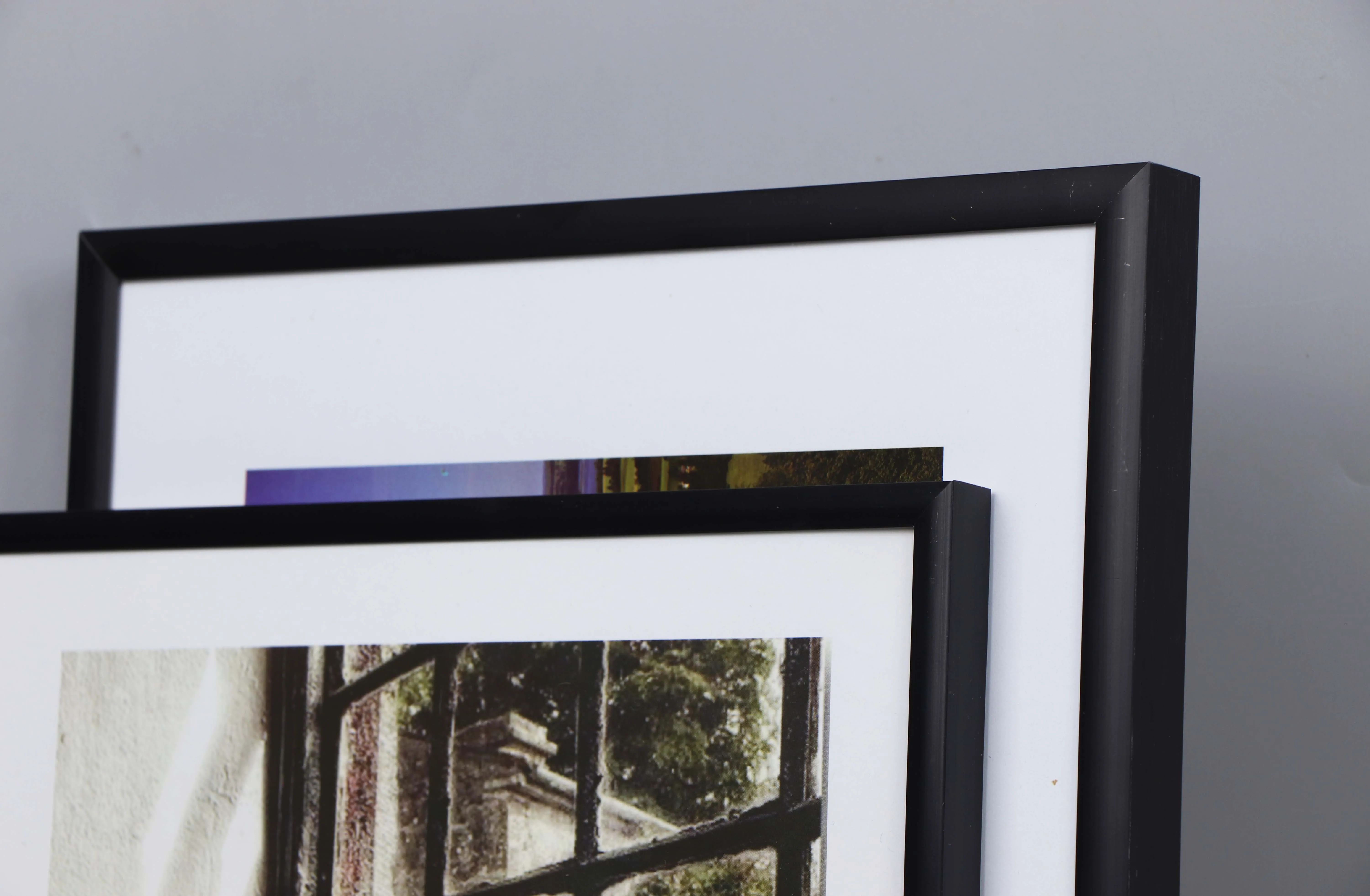 4pcs pack A4 picture frame, Metal photo frame, Black thin gallery frame with plexiglass