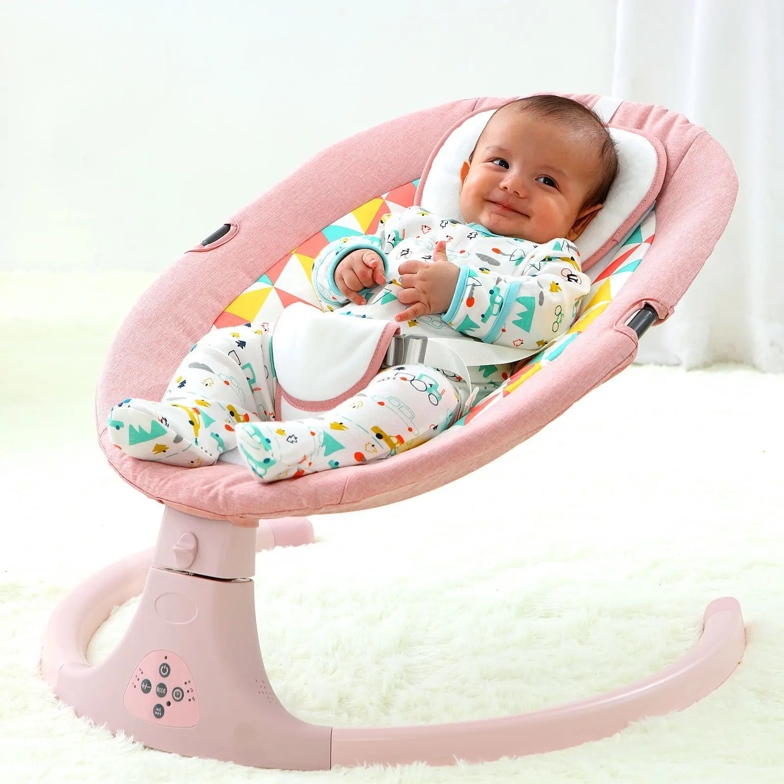 Electric rocking chair factory direct supply first-hand source factory smart swing cradle bed bluetooth remote control matching