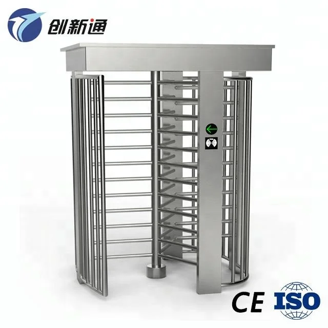 Stadium Visitor Access Control Turntile Door QR Code Coin Operated Turnstile Full Height