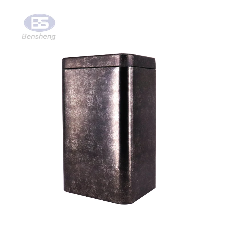 BRC audit factory square wholesale coffee tin, promotional coffee can,coffee tin box