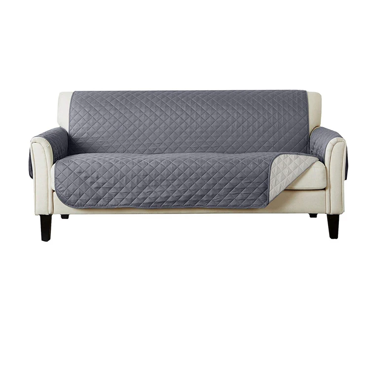 Polyester Removable Couch Protector Waterproof Quilted Slipcover Pet Sofa Cover