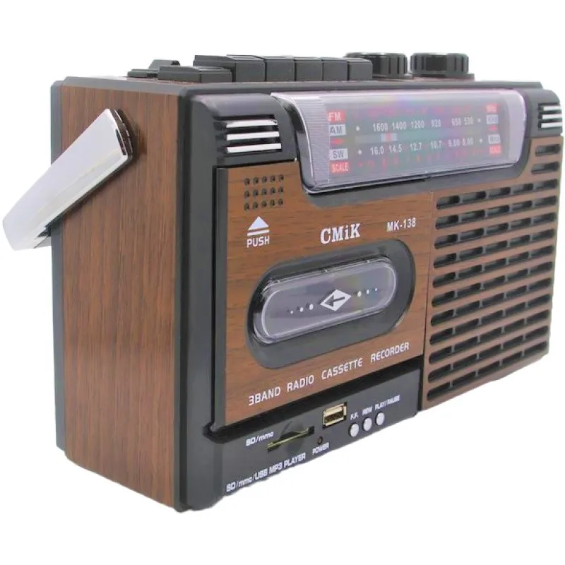 cmik mk-138 oem factory supply reciever vhs vintage blue tooth tapes extra antenna cassette player portable radio