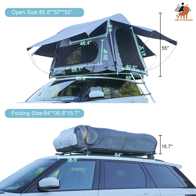Unistrengh Off Road car 4x4 Roof Top Tent Camper For Inflatable Car Rooftop Tent