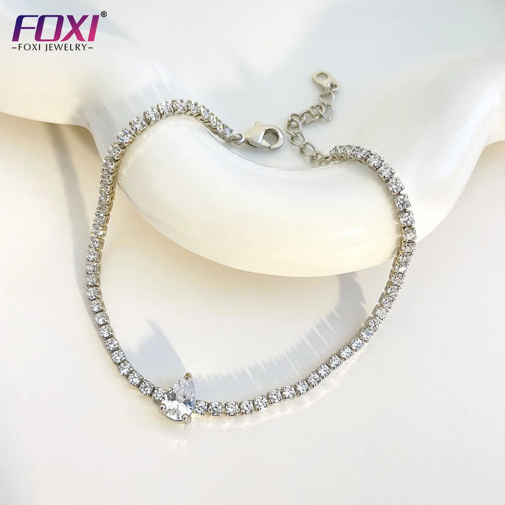 foxi jewelry women  fashion jewelry tennis 18k gold plated friendship bracelet jewelry gift wristbands adjustable bracelet