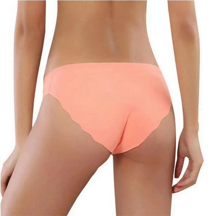 
Hot Selling Wholesale Sexy Traceless Seamless Underwear Ice Silk Briefs Girls Ladies Women Panties 
