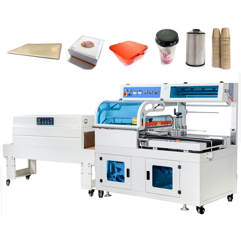 Automatic Carton Case Film Cut Thermal Shrink Tunnel Wrapping Packaging Sealing Machine