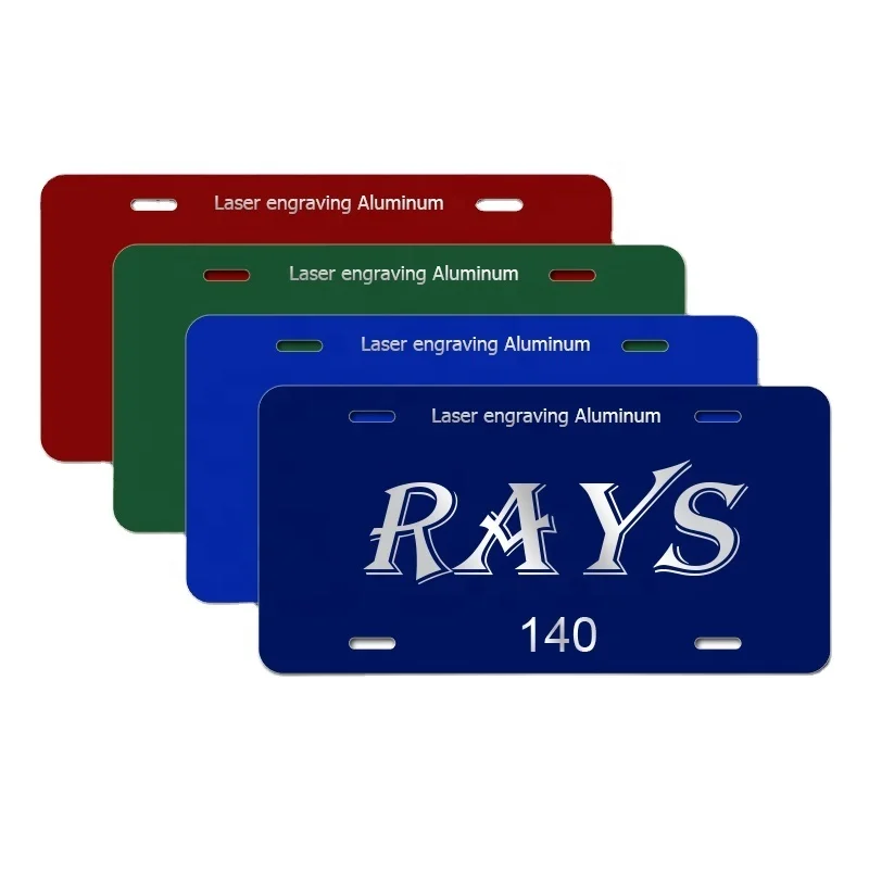 LaserBrigh Laser Aluminum License plate Laser engraving car blank engravable 6'x12' auto number plates blank custom printing