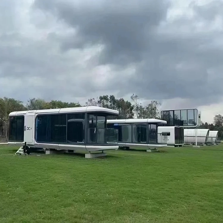 Luxury Prefab Smart Space Capsule House Cabins Detachable Modular Vacation Units for Hotels Villas Office & Resort Rentals